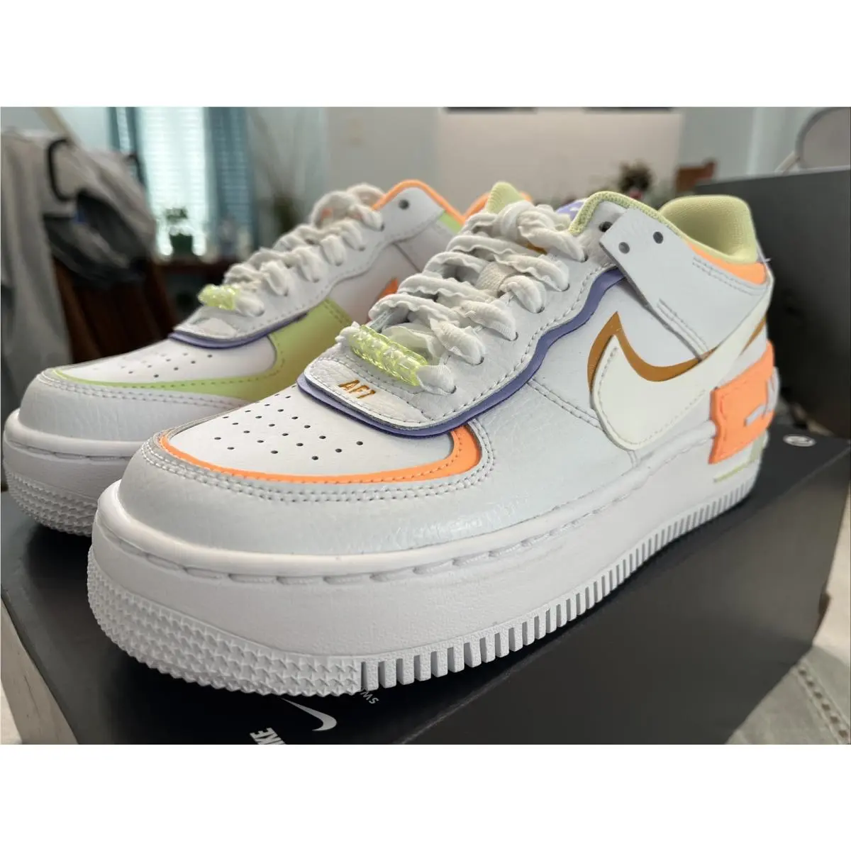 Nike shoes - Nike Air Force 1 Shadow - DX3718-100 - White Peach Cream 3