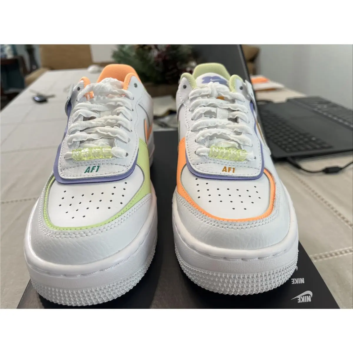 Nike shoes - Nike Air Force 1 Shadow - DX3718-100 - White Peach Cream 5