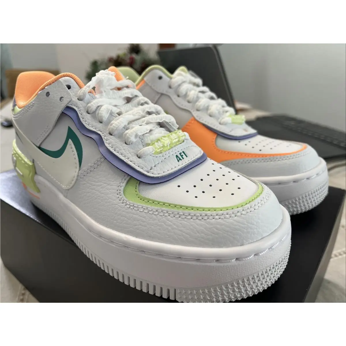 Nike shoes - Nike Air Force 1 Shadow - DX3718-100 - White Peach Cream 6