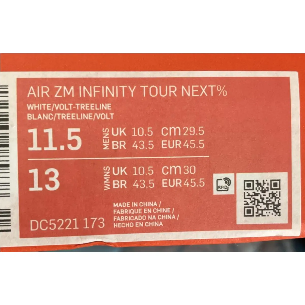 Nike shoes - Nike Air Zoom Infinity Tour Next% - DC5221 - Oregon (UPC: 0195869085838) 3