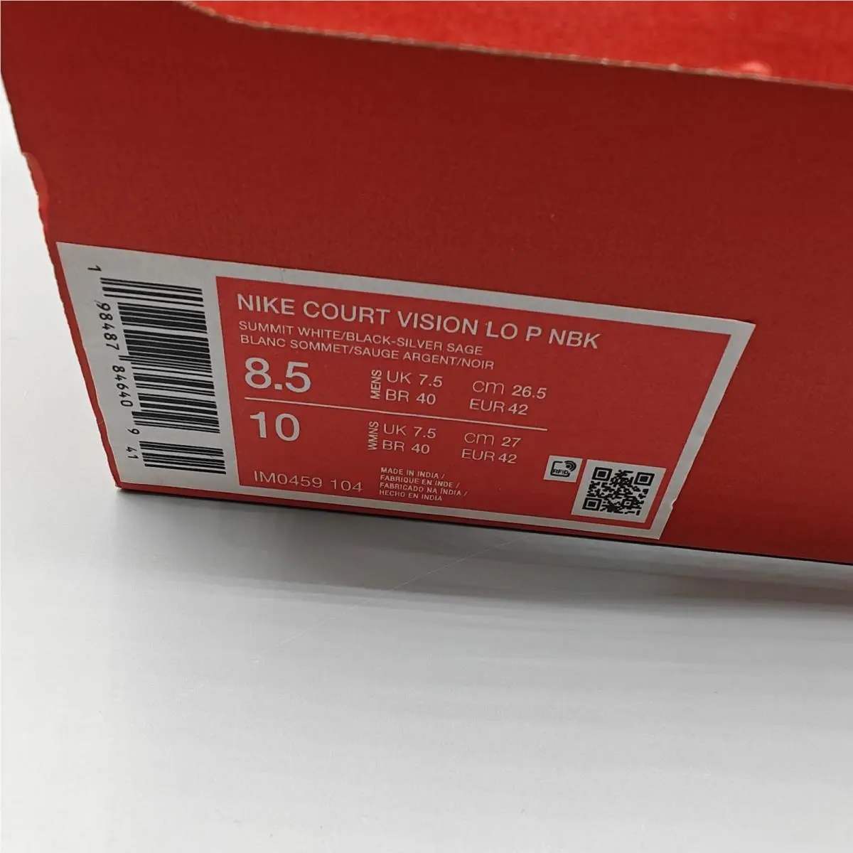 Nike shoes - Court Vision Low P NBK - White 8