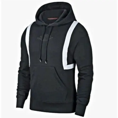 Air Jordan Legacy Dna Wings Fleece Hoodie Men’s SZ M Black AT9962-010 by Nike