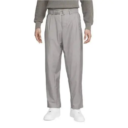 Nike Mens Esc Workers Pants Wool Blend W/ Belt Gray Made in Italy Sz S