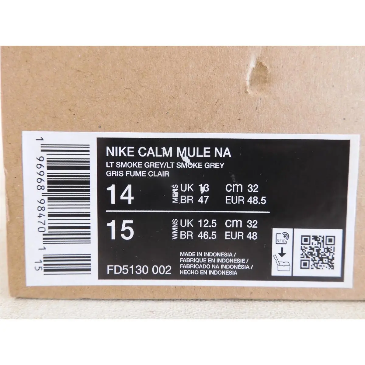 Nike shoes - Nike Calm Slide - Calm Slide - Gray (UPC: 196968984701) 8