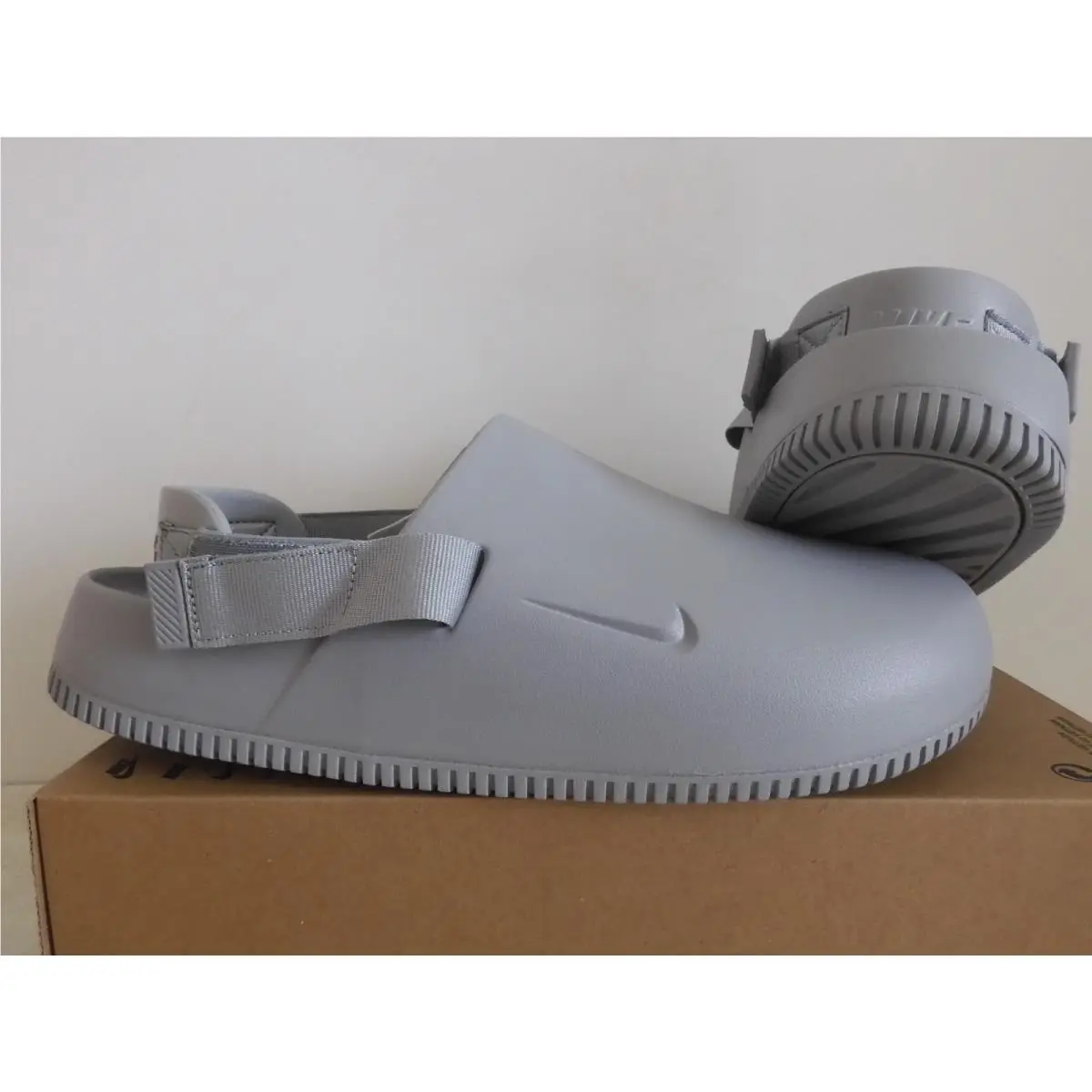 Nike shoes - Nike Calm Slide - Calm Slide - Gray (UPC: 196968984701) 2