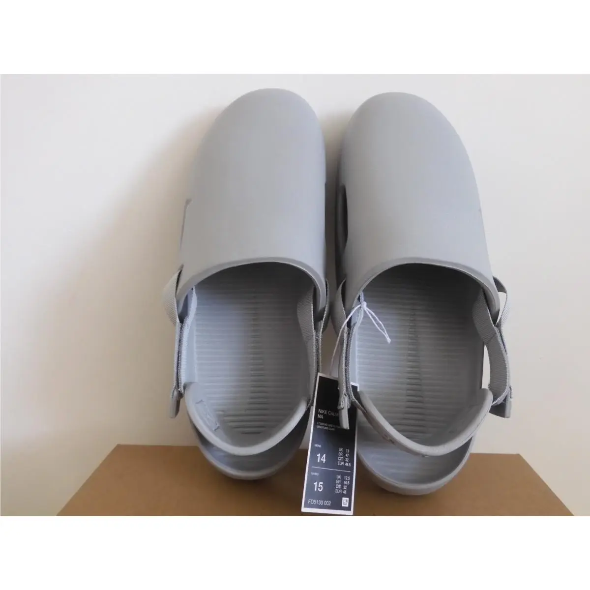 Nike shoes - Nike Calm Slide - Calm Slide - Gray (UPC: 196968984701) 5