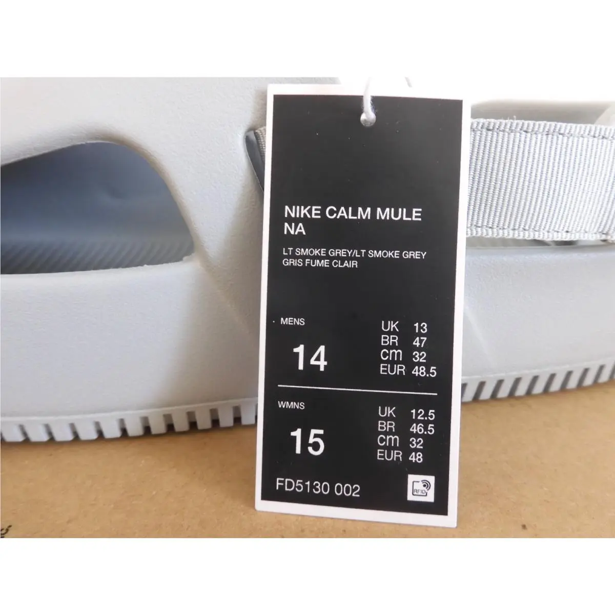 Nike shoes - Nike Calm Slide - Calm Slide - Gray (UPC: 196968984701) 7
