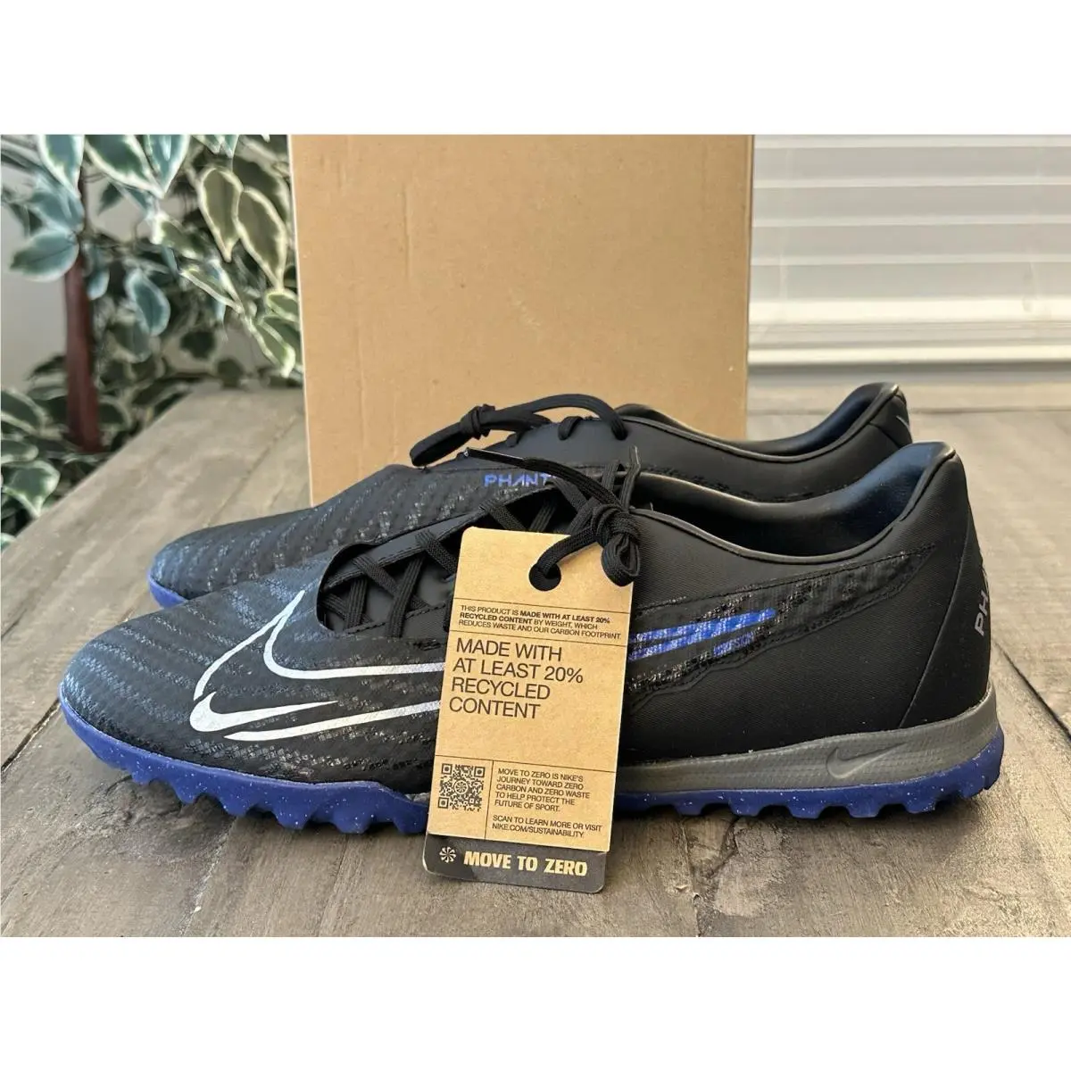 Nike shoes - Nike Phantom GX Academy TF - DD9477-040 - Black Chrome Hyper Royal (UPC: 196608028383) 4