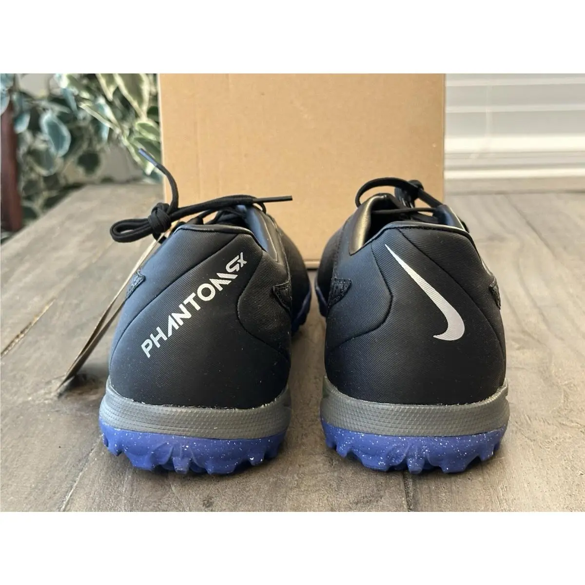 Nike shoes - Nike Phantom GX Academy TF - DD9477-040 - Black Chrome Hyper Royal (UPC: 196608028383) 6