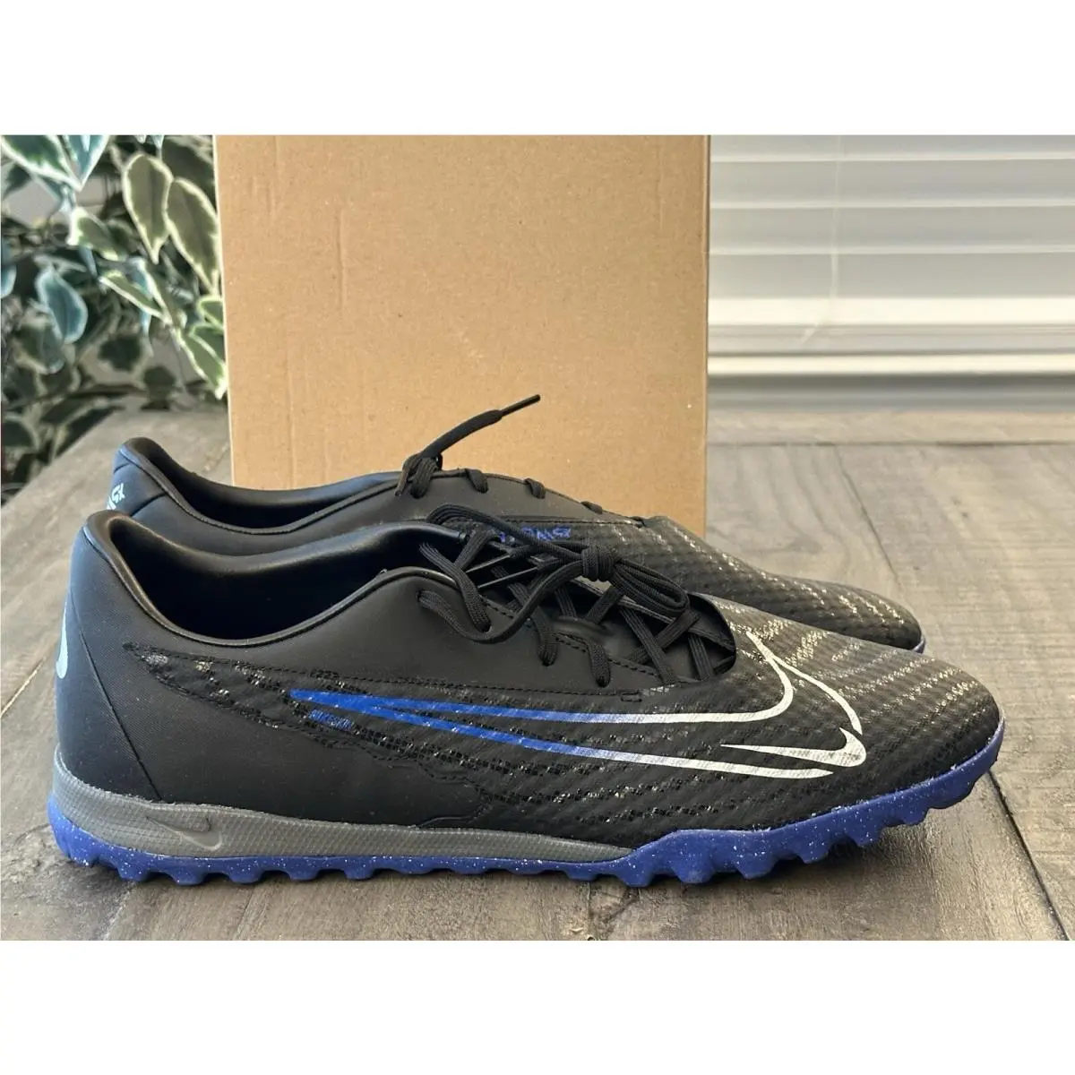 Nike shoes - Nike Phantom GX Academy TF - DD9477-040 - Black Chrome Hyper Royal (UPC: 196608028383) 8
