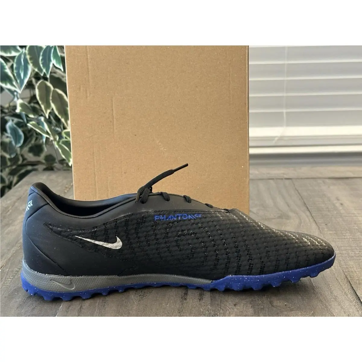 Nike shoes - Nike Phantom GX Academy TF - DD9477-040 - Black Chrome Hyper Royal (UPC: 196608028383) 9
