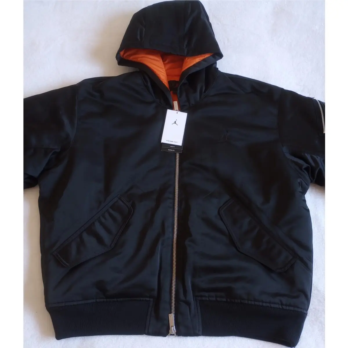 Nike clothing - Air Jordan Renegade Flight Therma-FIT Hooded Jacket - Black 0