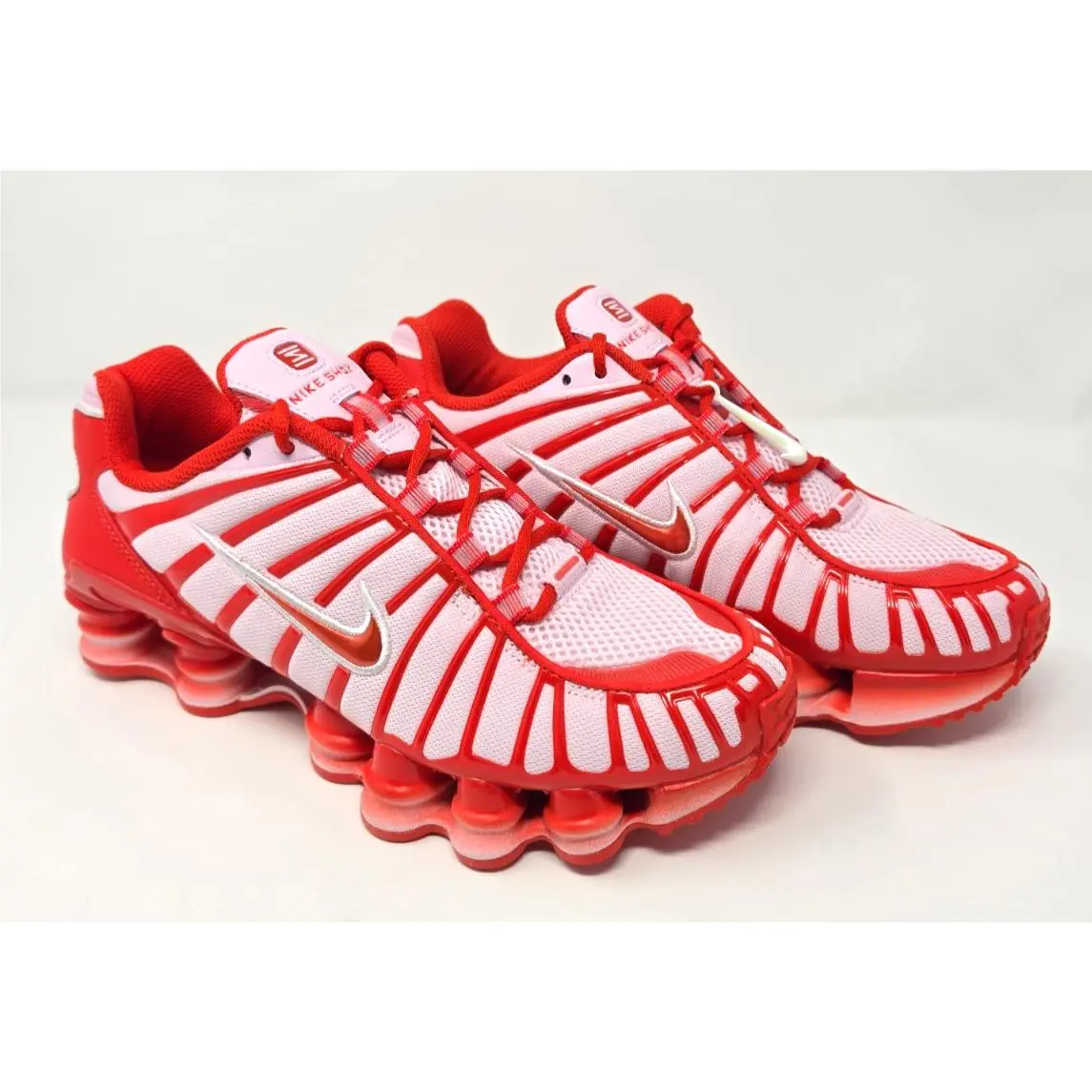 Shox TL GS Youth 6.5/Women`s 8 Pink Foam/habanero Red/white-new by Nike