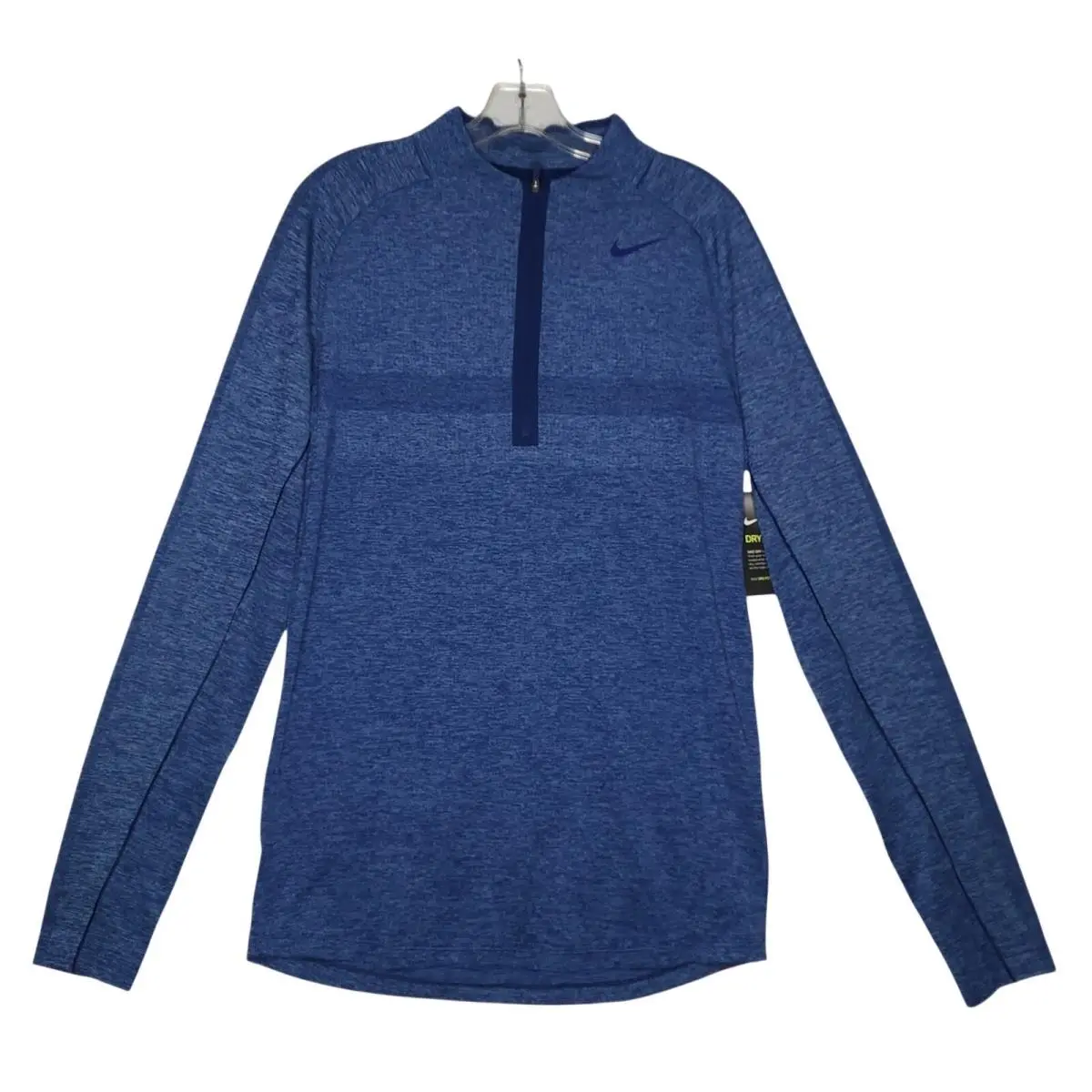Nike Mens Blue Dri-fit Golf Jacket 1/4 Zip Size S-tall