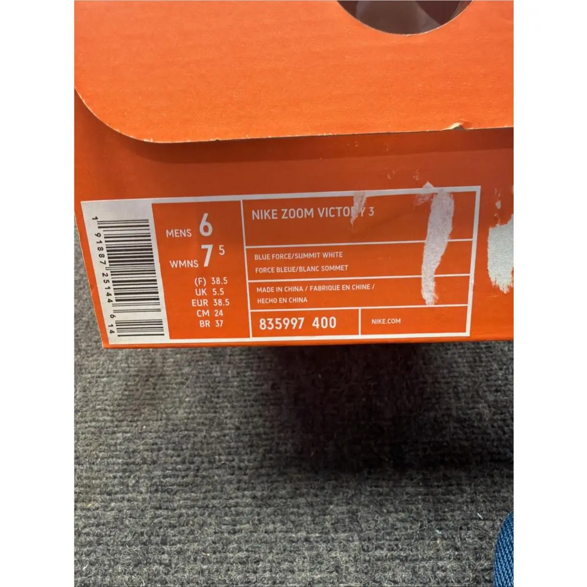 Nike shoes - Zoom Victory 3 - Zoom Victory - 835997-400 - Blue 9