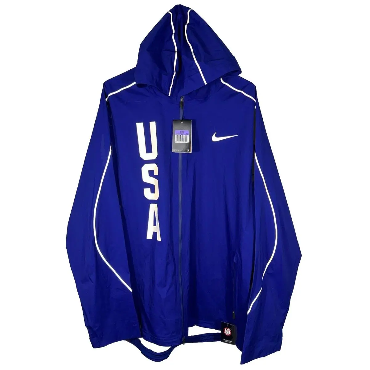 Team Usa  Olympic Rain/ Windbreaker Full Zip Size Mens 3XL by Nike