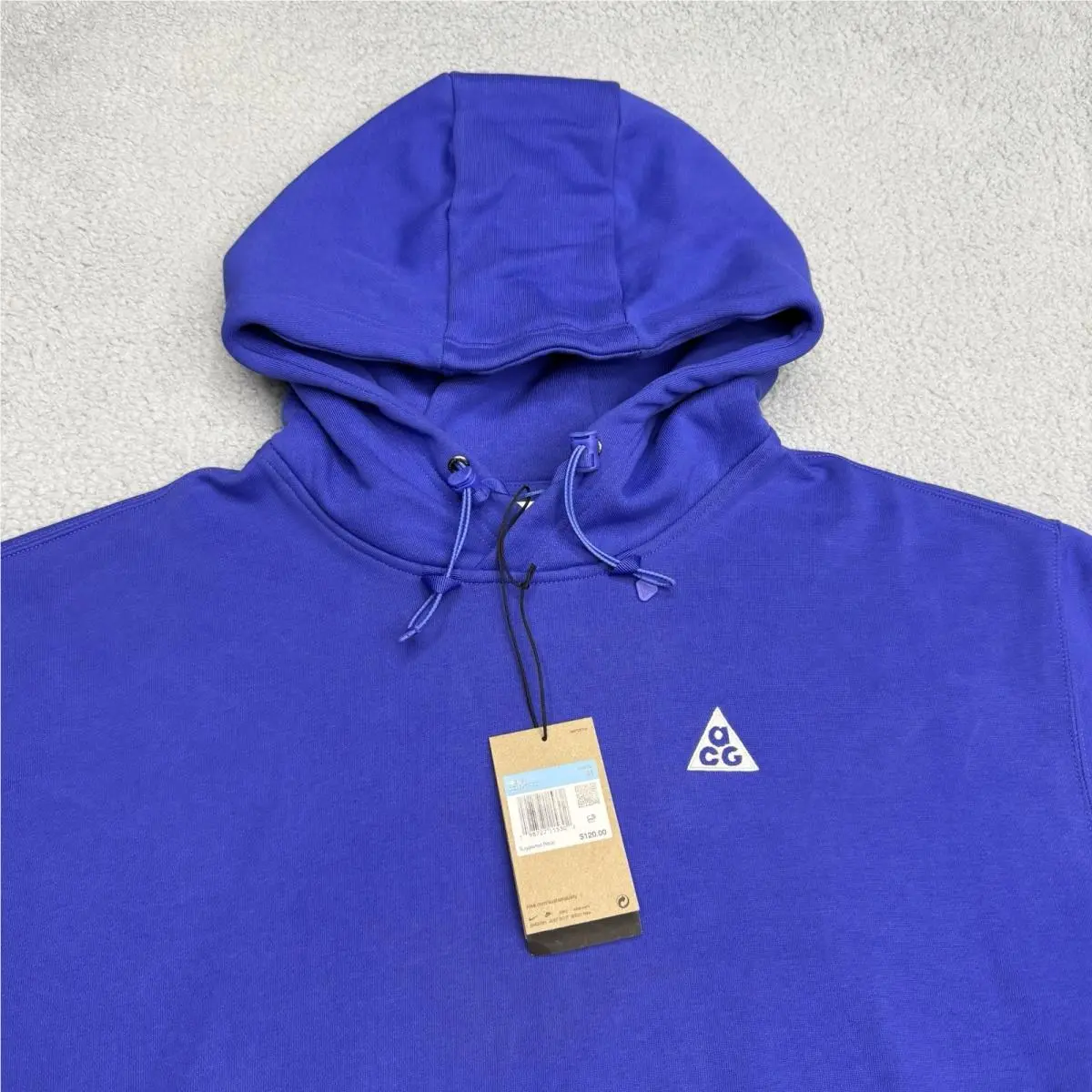 Acg Hoodie Mens M Lapis Blue Therma Fit Tuff Fleece Pullover DZ3392-430 by Nike
