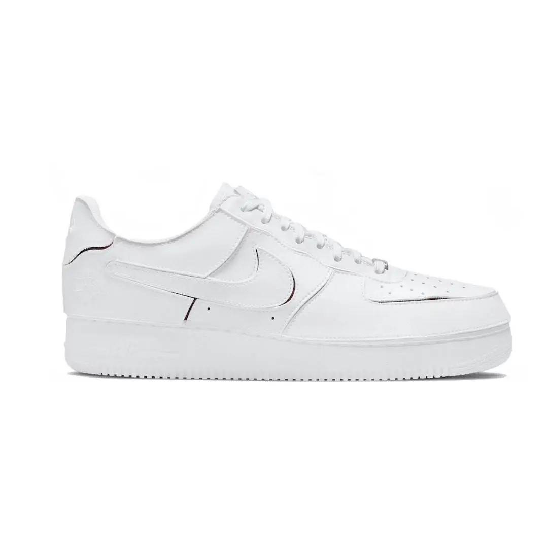AF 1/1 Women’s Shoes White Red Size 8.5 Customizable DC9895-100 by Nike