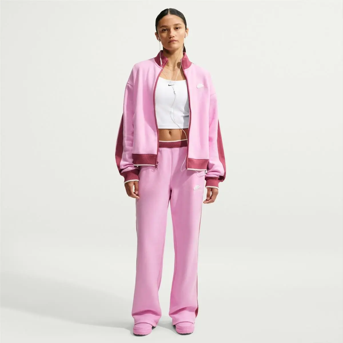 Womens  Studio Fleece Medium Weight  Run Club Track Jacket IO2300-SIZE L by Nike
