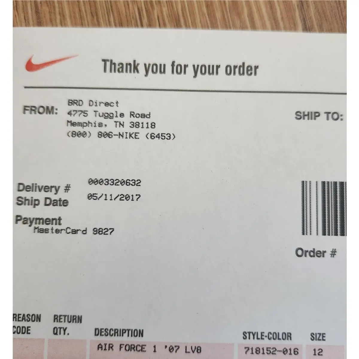 Nike shoes - Nike Air Force 1 `07 LV8 - 718152-016 - Black (UPC: 886059050841) 9