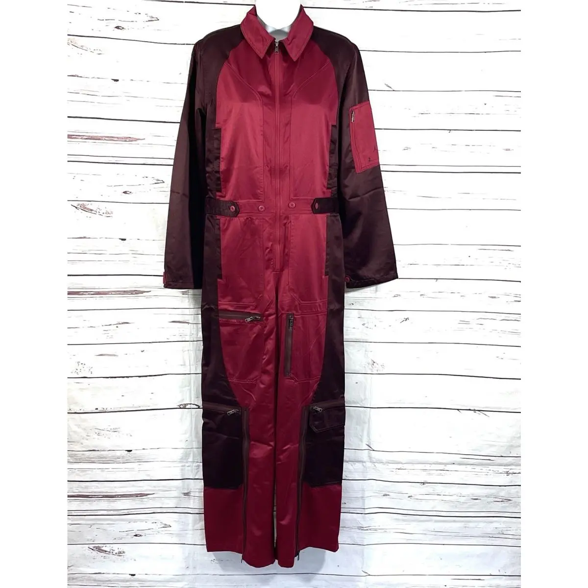 Air Jordan 23 Engineered Flight Jumpsuit Womens Size S DM5288-690 Red Zip Up by Nike