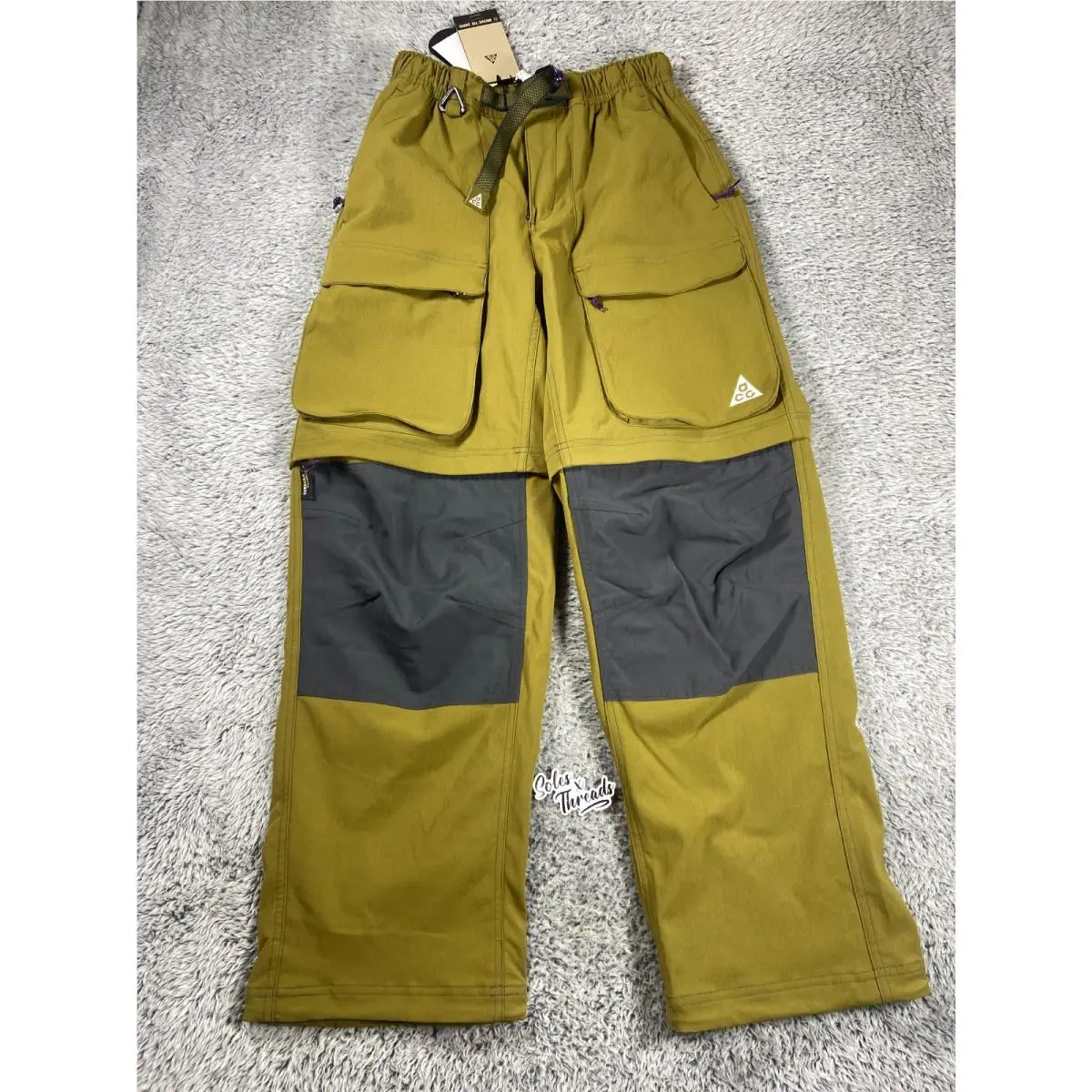 Nike Acg Smith Summit Zip Cargo Pants Sz XS Men Olive Flak Anthracite HV0591-368