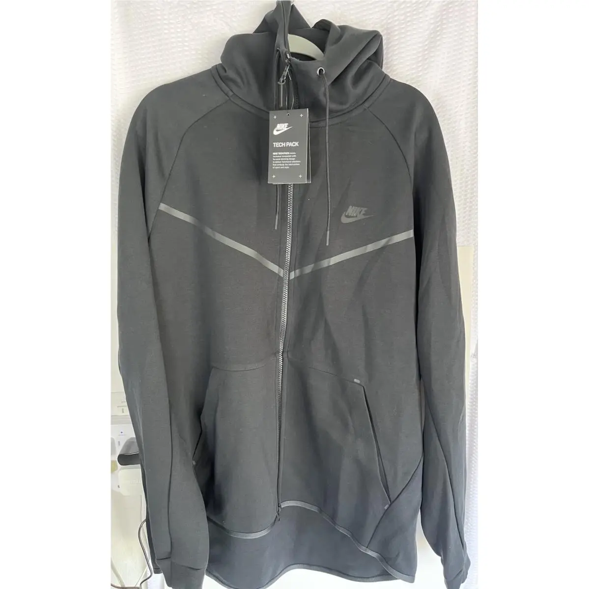 Tech Fleece Windrunner Full-zip Hoodie - Men’s Xxl - Black 805144-010 by Nike