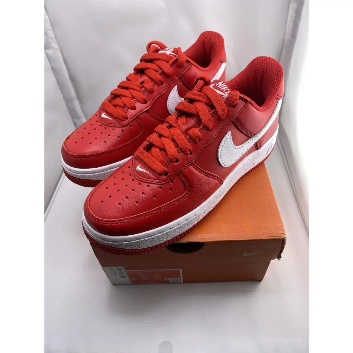 Nike shoes - Nike Air Force 1 - Air Force - Red (UPC: 196156095868) 1