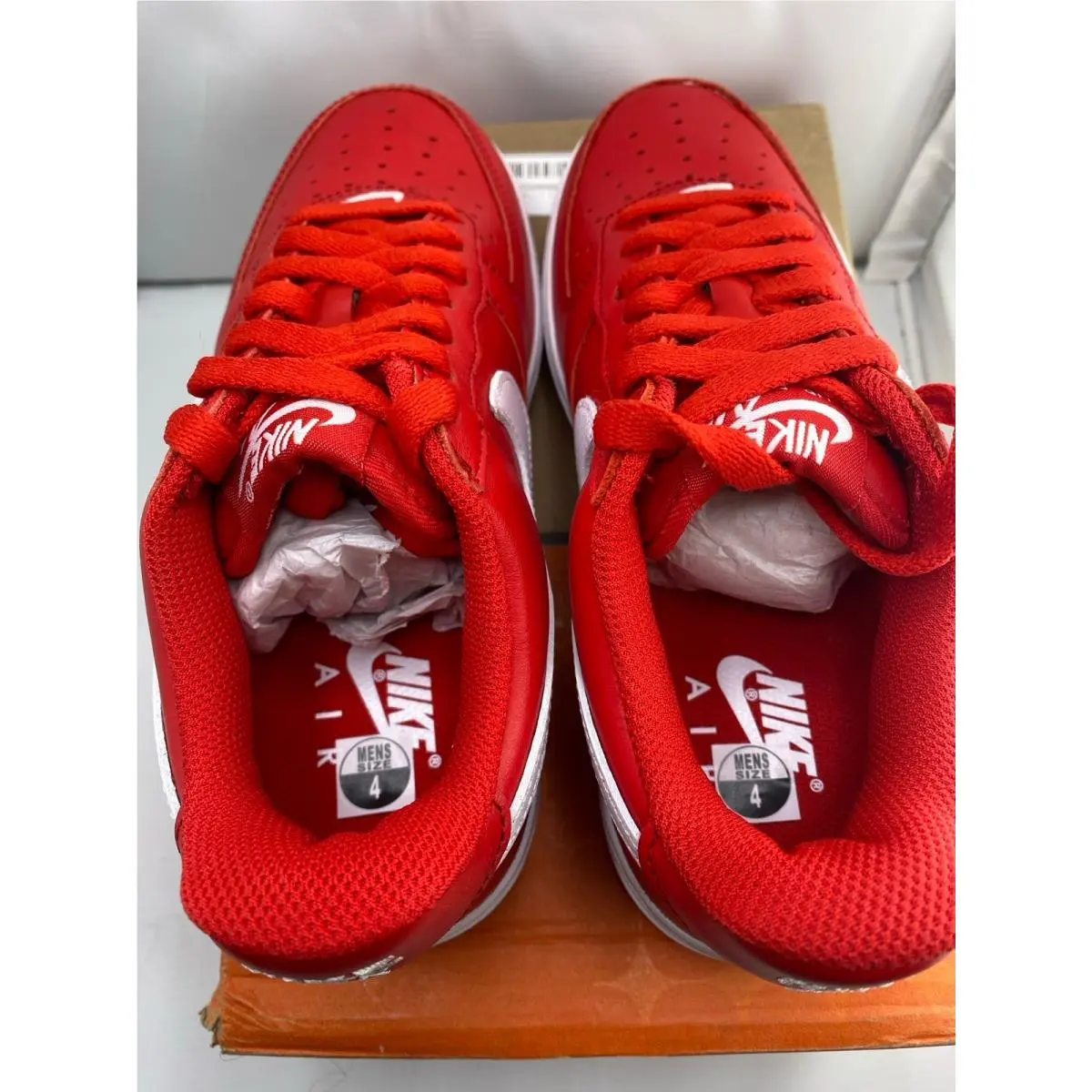 Nike shoes - Nike Air Force 1 - Air Force - Red (UPC: 196156095868) 5