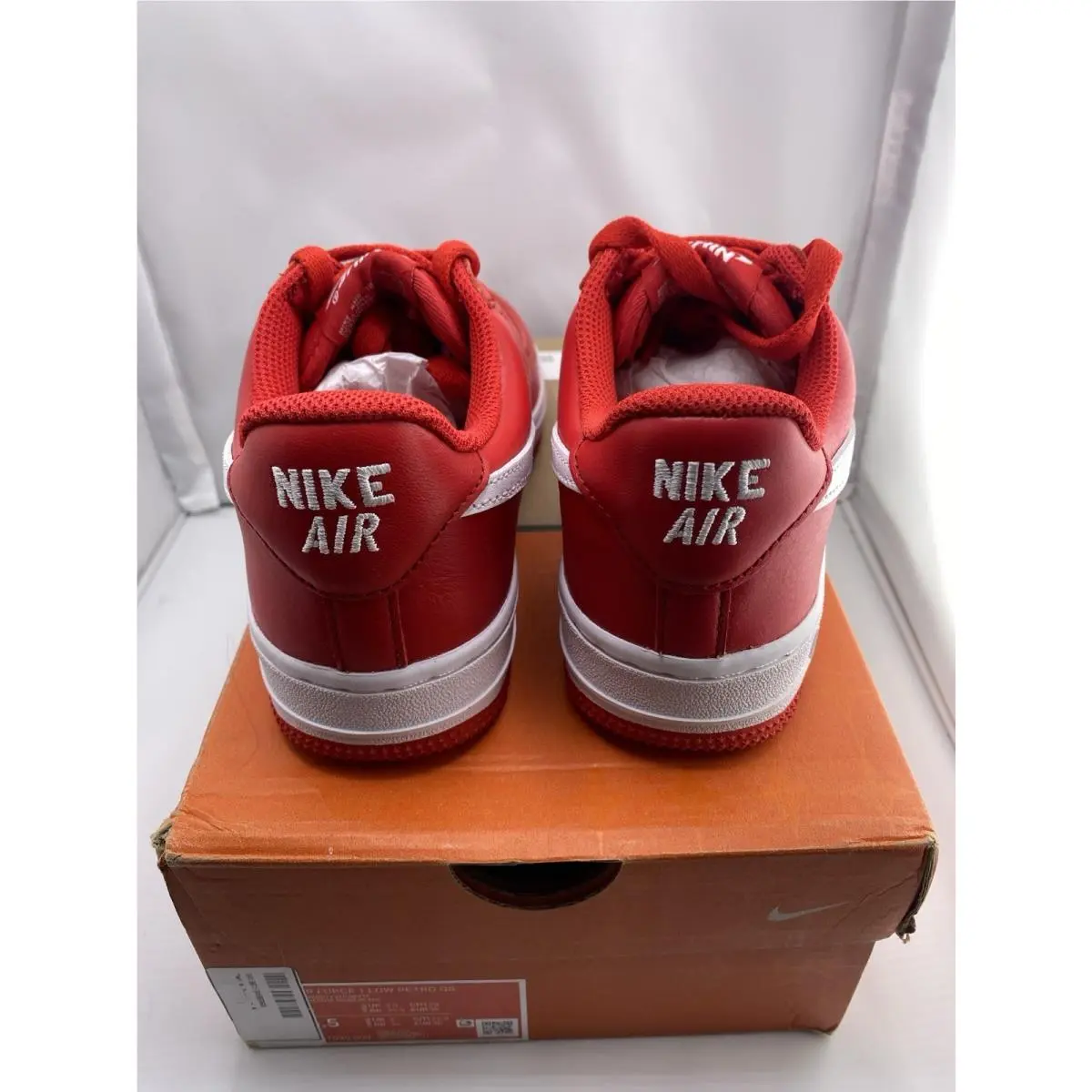 Nike shoes - Nike Air Force 1 - Air Force - Red (UPC: 196156095868) 6