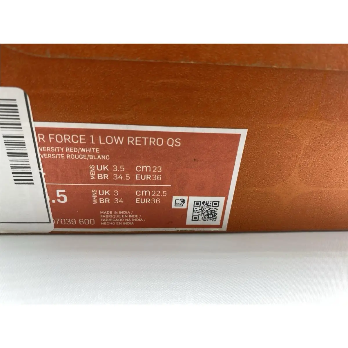 Nike shoes - Nike Air Force 1 - Air Force - Red (UPC: 196156095868) 7