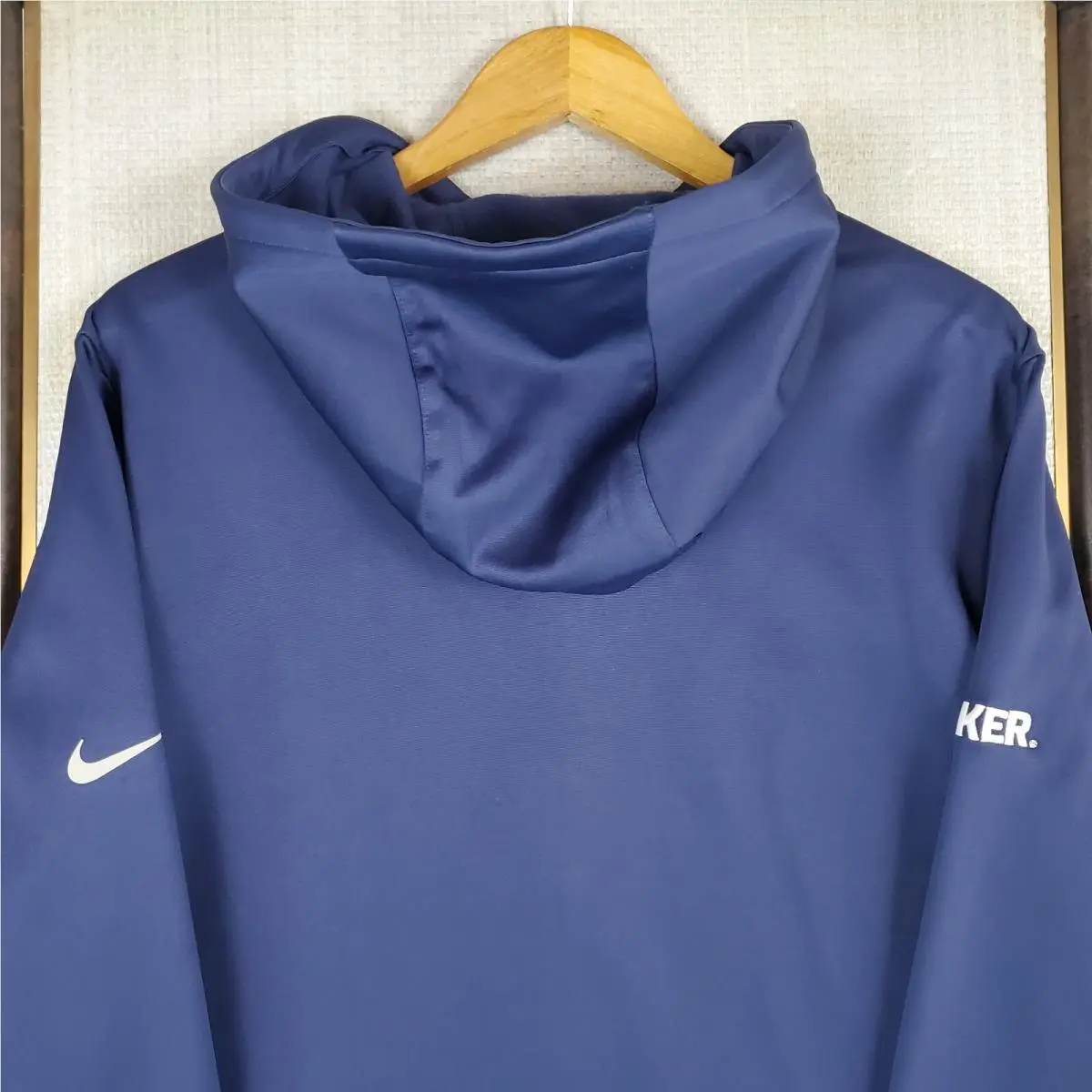 Nike clothing - golf casual jacket coat windbreaker track jacket warmup drifit mes size nfl football wind water resistant stretchy breathable Moisture Wicking nfl quaker oats chest length hoody hoodie dri-fit - Blue 10