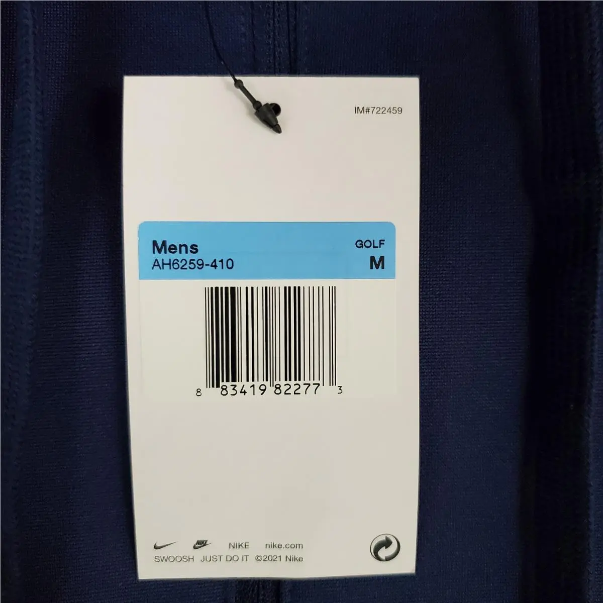 Nike clothing - golf casual jacket coat windbreaker track jacket warmup drifit mes size nfl football wind water resistant stretchy breathable Moisture Wicking nfl quaker oats chest length hoody hoodie dri-fit - Blue 4