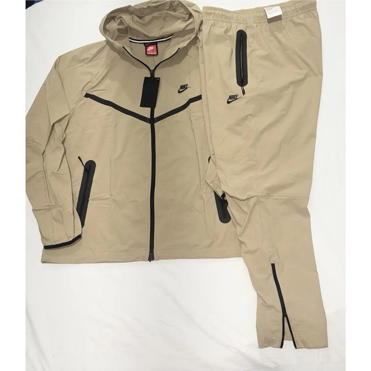Tech Woven Full Set Hooded Jacket and Pants Size Large by Nike
