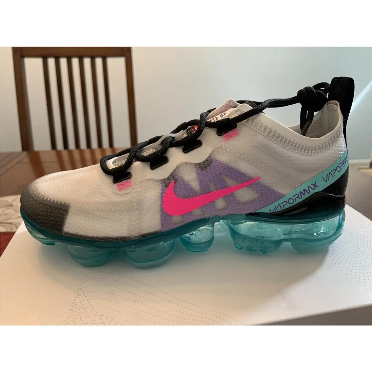 Nike shoes - Nike Air VaporMax 2019 - Air VaporMax - AR6632 005 - Platinum tint/ Pink Blast 1