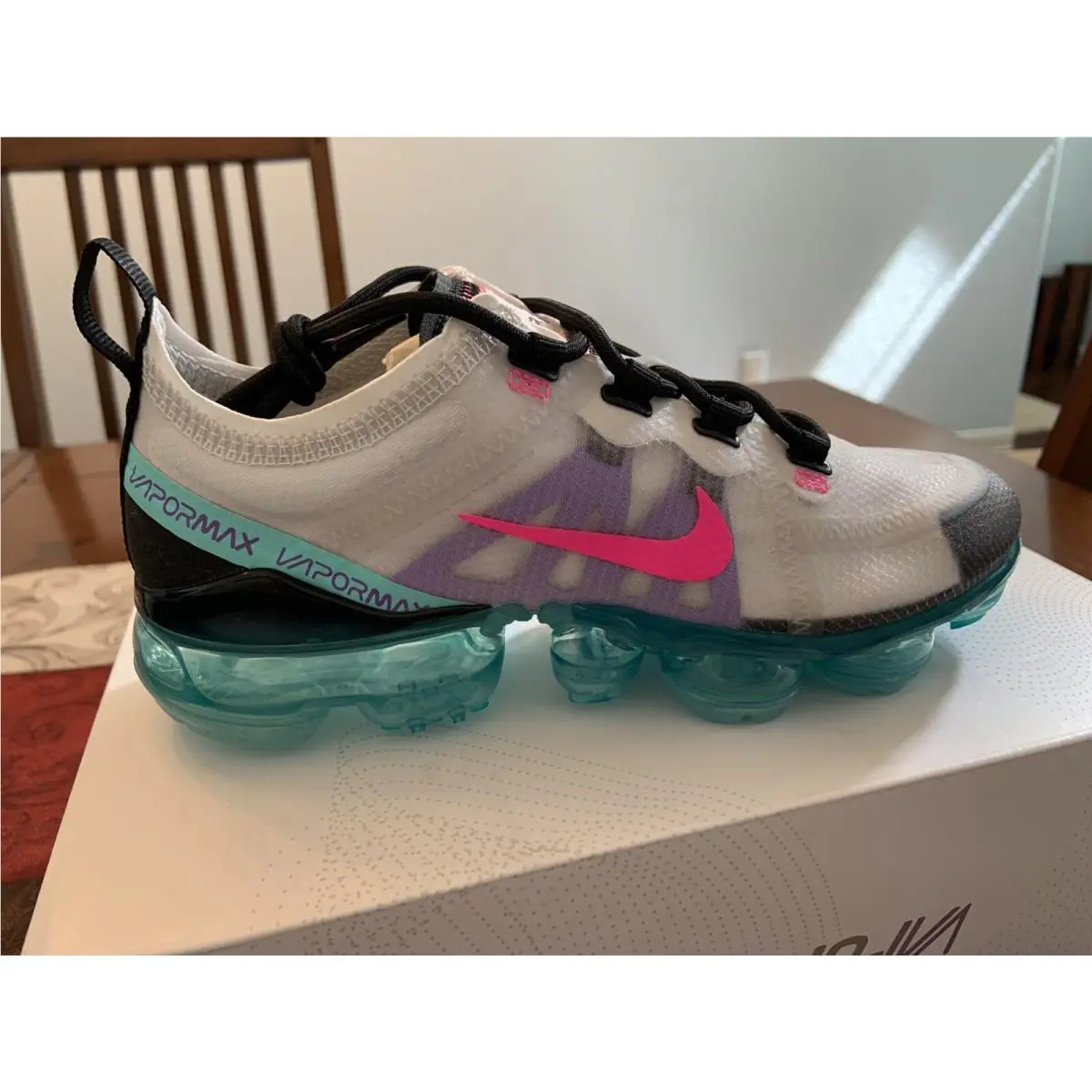 Nike shoes - Nike Air VaporMax 2019 - Air VaporMax - AR6632 005 - Platinum tint/ Pink Blast 0