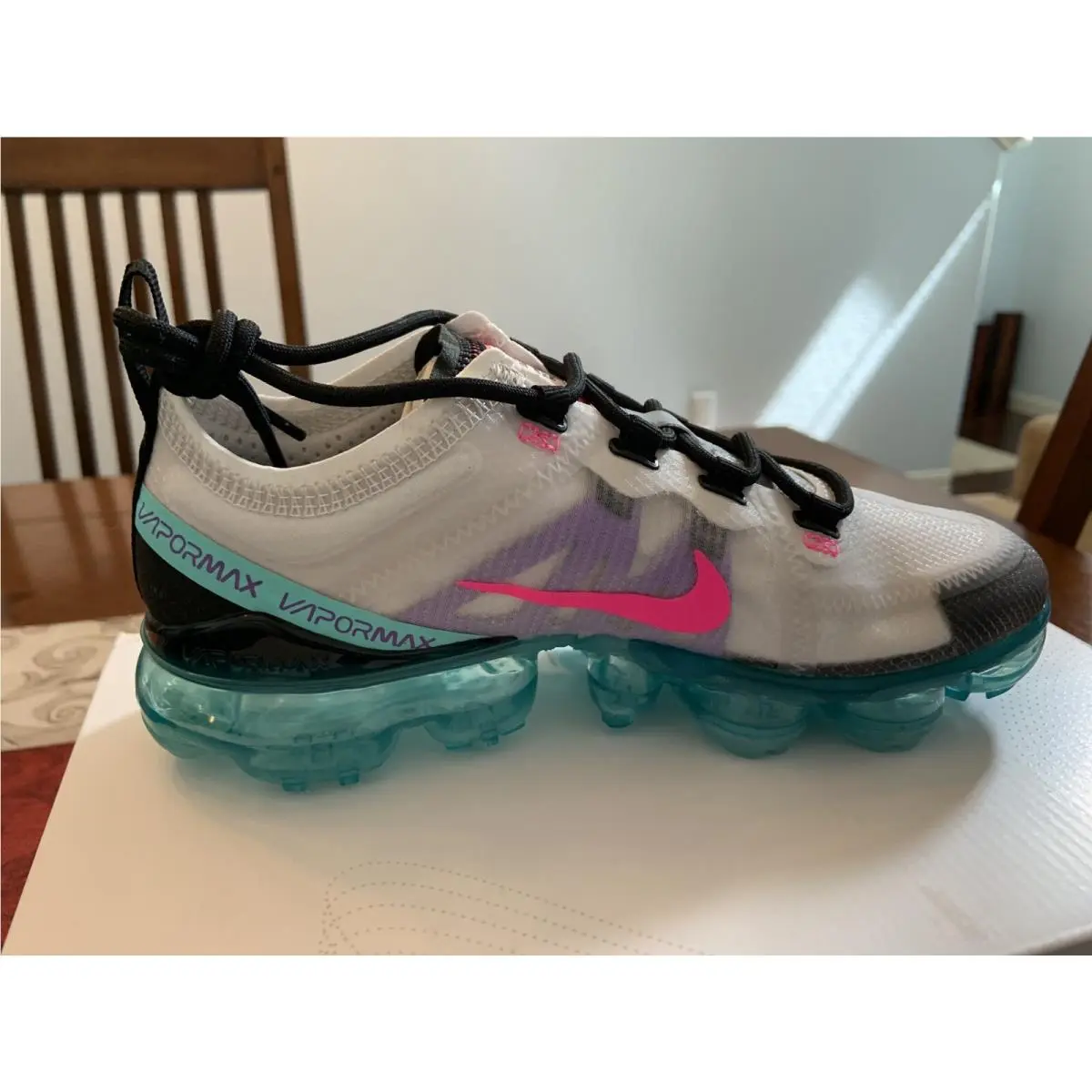 Nike shoes - Nike Air VaporMax 2019 - Air VaporMax - AR6632 005 - Platinum tint/ Pink Blast 2