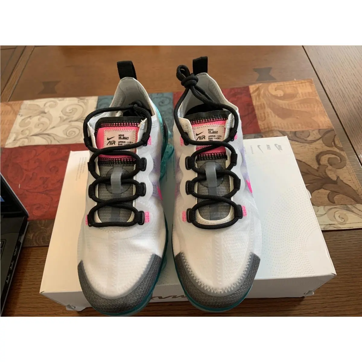 Nike shoes - Nike Air VaporMax 2019 - Air VaporMax - AR6632 005 - Platinum tint/ Pink Blast 4