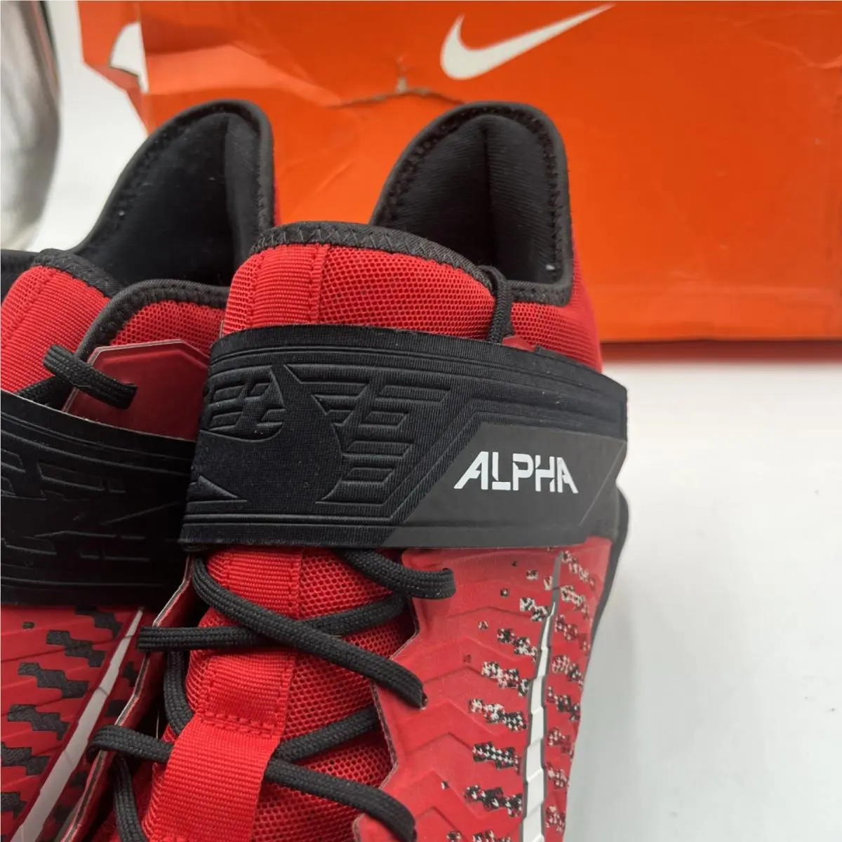 Nike shoes - Nike Alpha Menace Pro 2 - AQ3209-601 - Red, Manufacturer: University Red/White-Black (UPC: 193658279109) 8