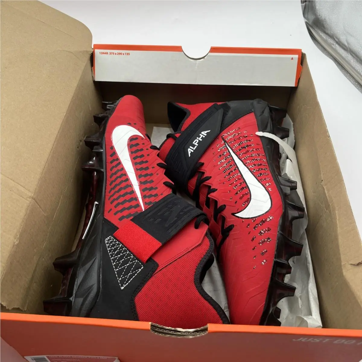 Nike shoes - Nike Alpha Menace Pro 2 - AQ3209-601 - Red, Manufacturer: University Red/White-Black (UPC: 193658279109) 13