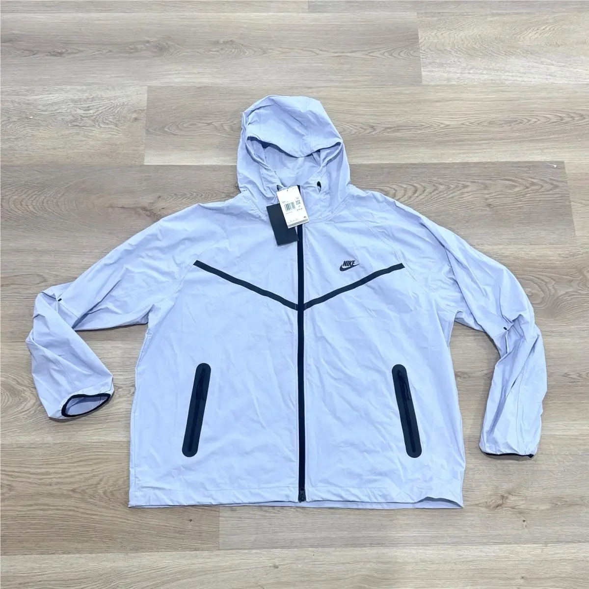 Tech Woven Windrunner Nylon Jacket Ghost Blue HM7151-057 Mens Size Xxl by Nike