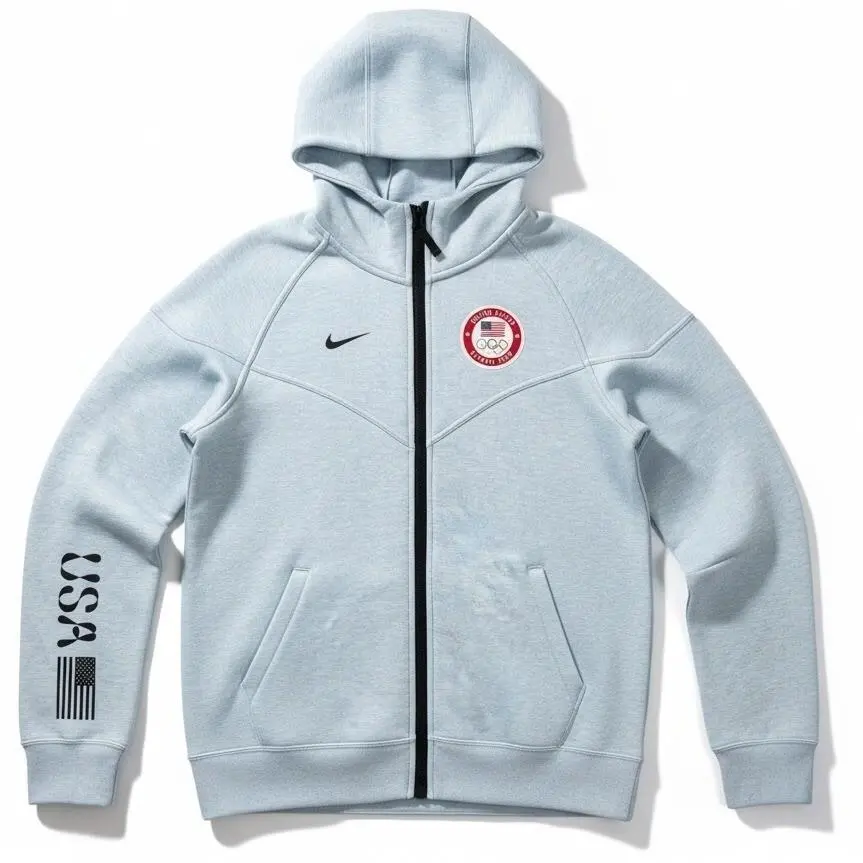 Nike Tech Fleece Windrunner Hoodie – Team Usa Paralympic 2024 Women`s Large