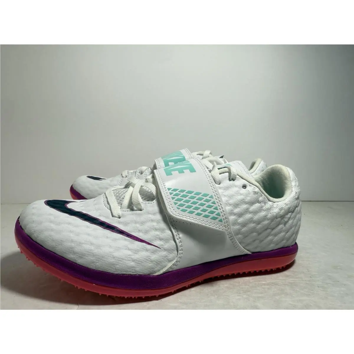 Nike shoes - Nike High Jump Elite - High Jump Elite - FZ9636-101 - White / Hyper Violet / Obsidian / Bright Crimson (UPC: 00198483668821) 2