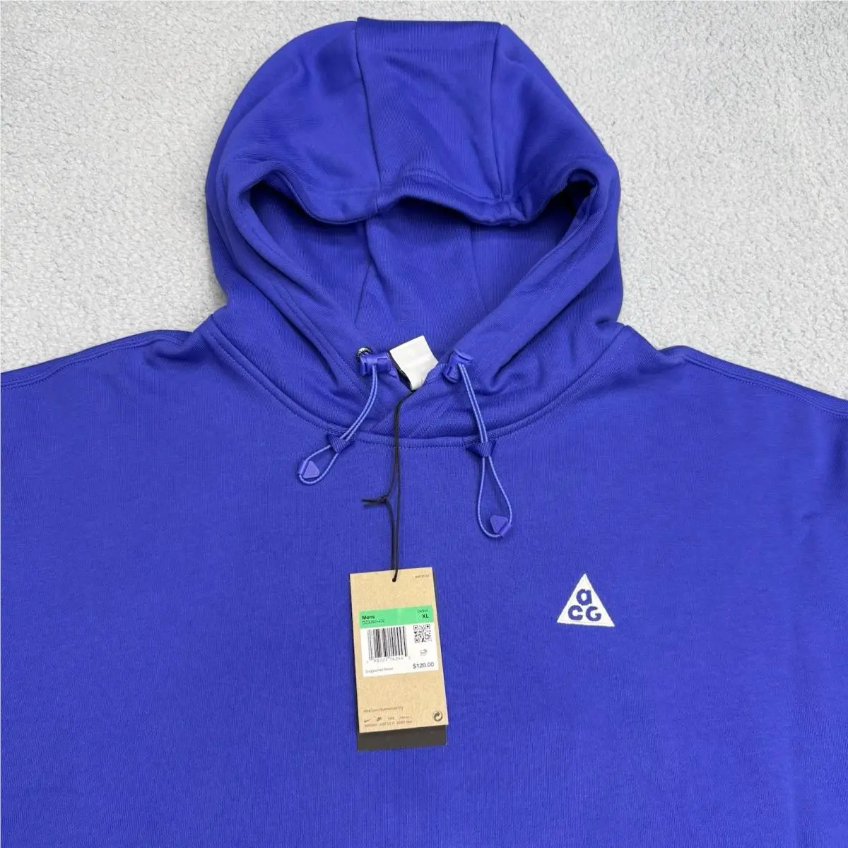Acg Hoodie Mens XL Lapis Blue Therma Fit Tuff Fleece Pullover DZ3392-430 by Nike