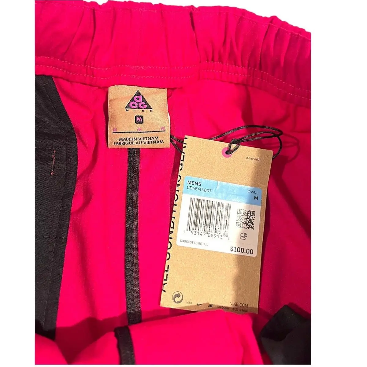 Nike clothing - Nike ACG Trail Pants CD4540-607 - Red 3