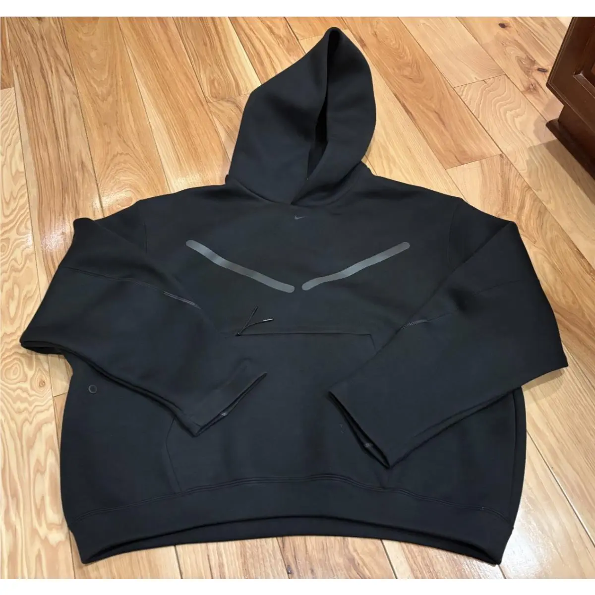 Tech Fleece Reflective Pullover Hoodie Black HV1342 010 Men`s Small by Nike