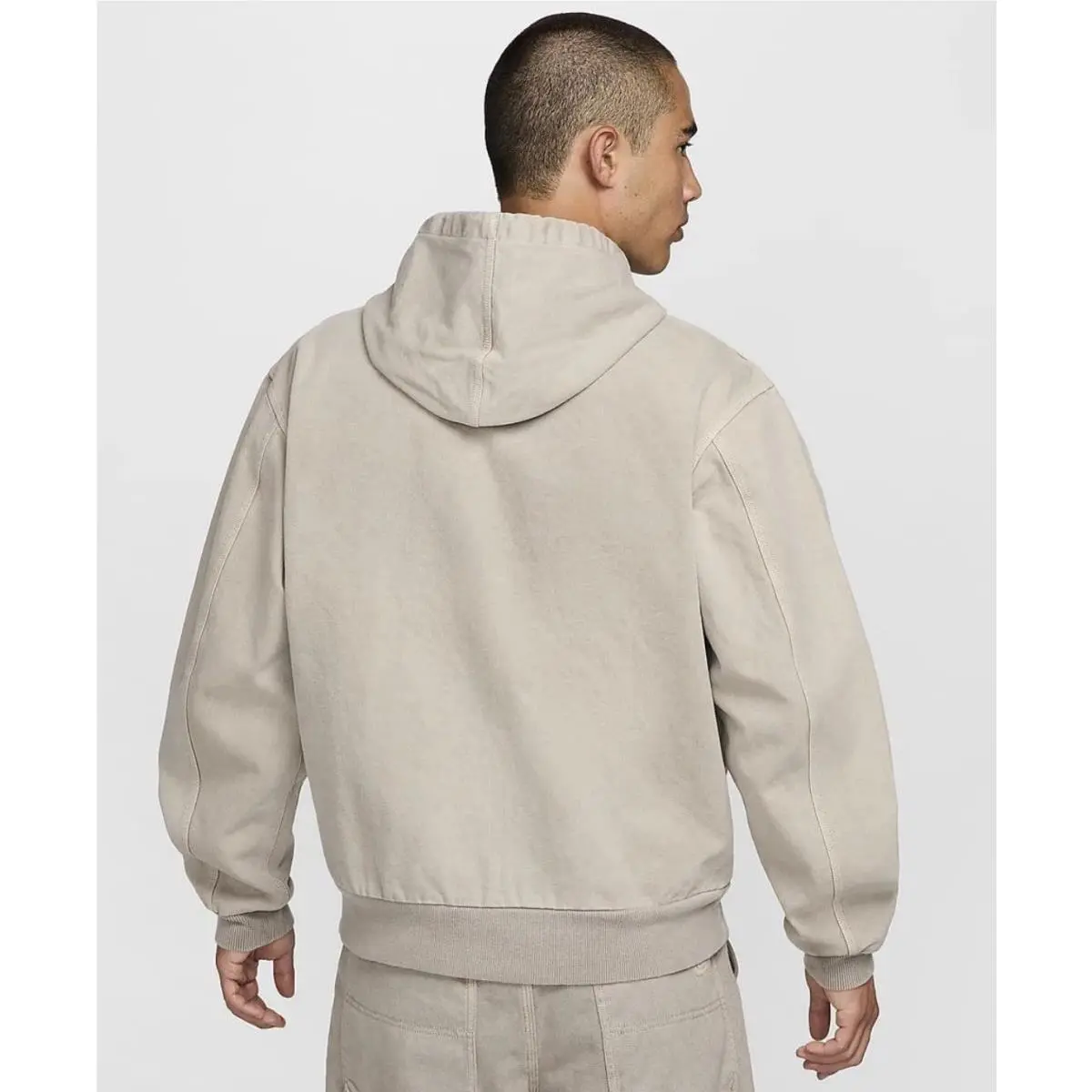 Nike clothing - Nike Life Men`s Full-Zip Unlined Jacket - FZ6575-014 - Light Iron Ore 4