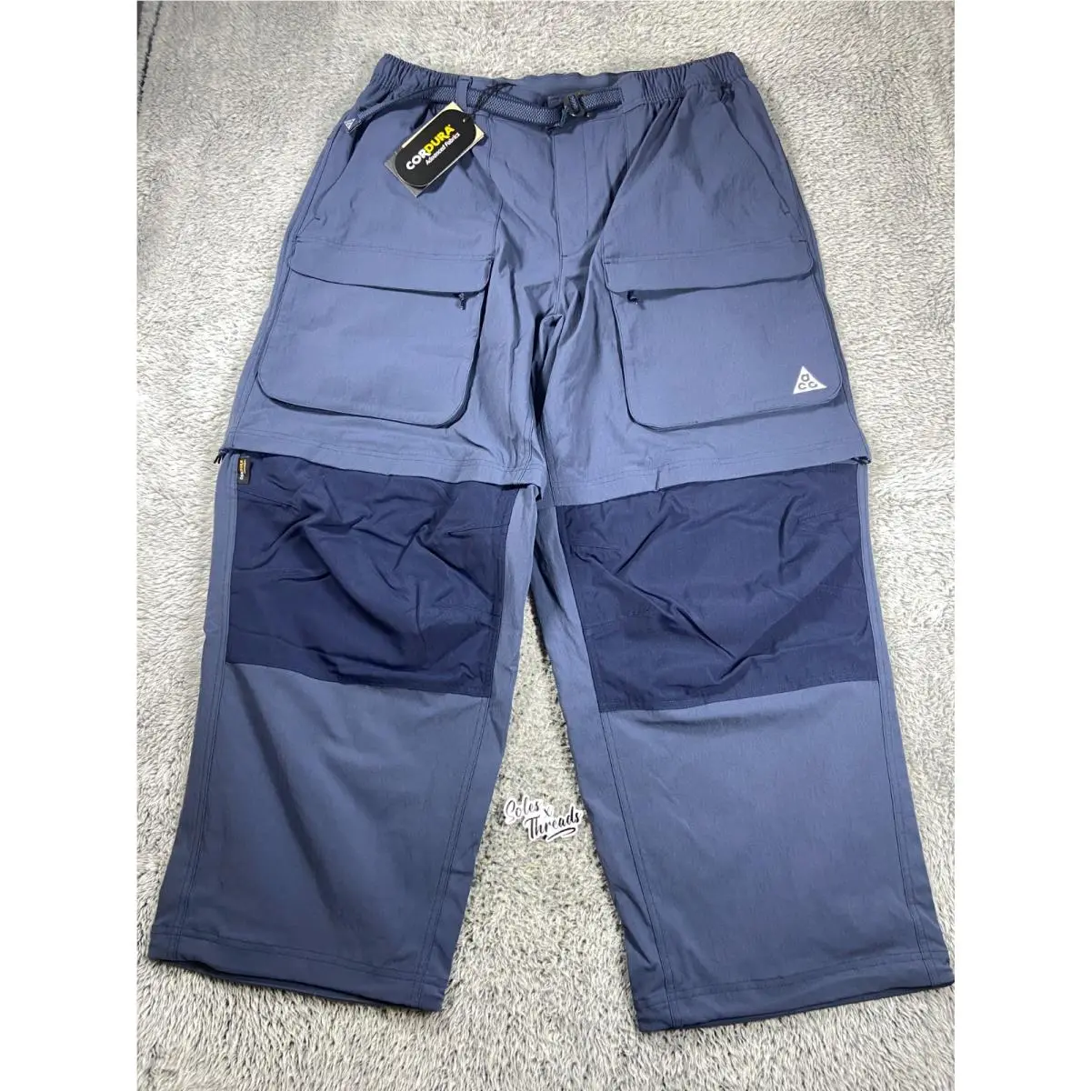 Acg Smith Summit Zip Cargo Pants Size Medium Men Thunder Blue HV0591-437 by Nike
