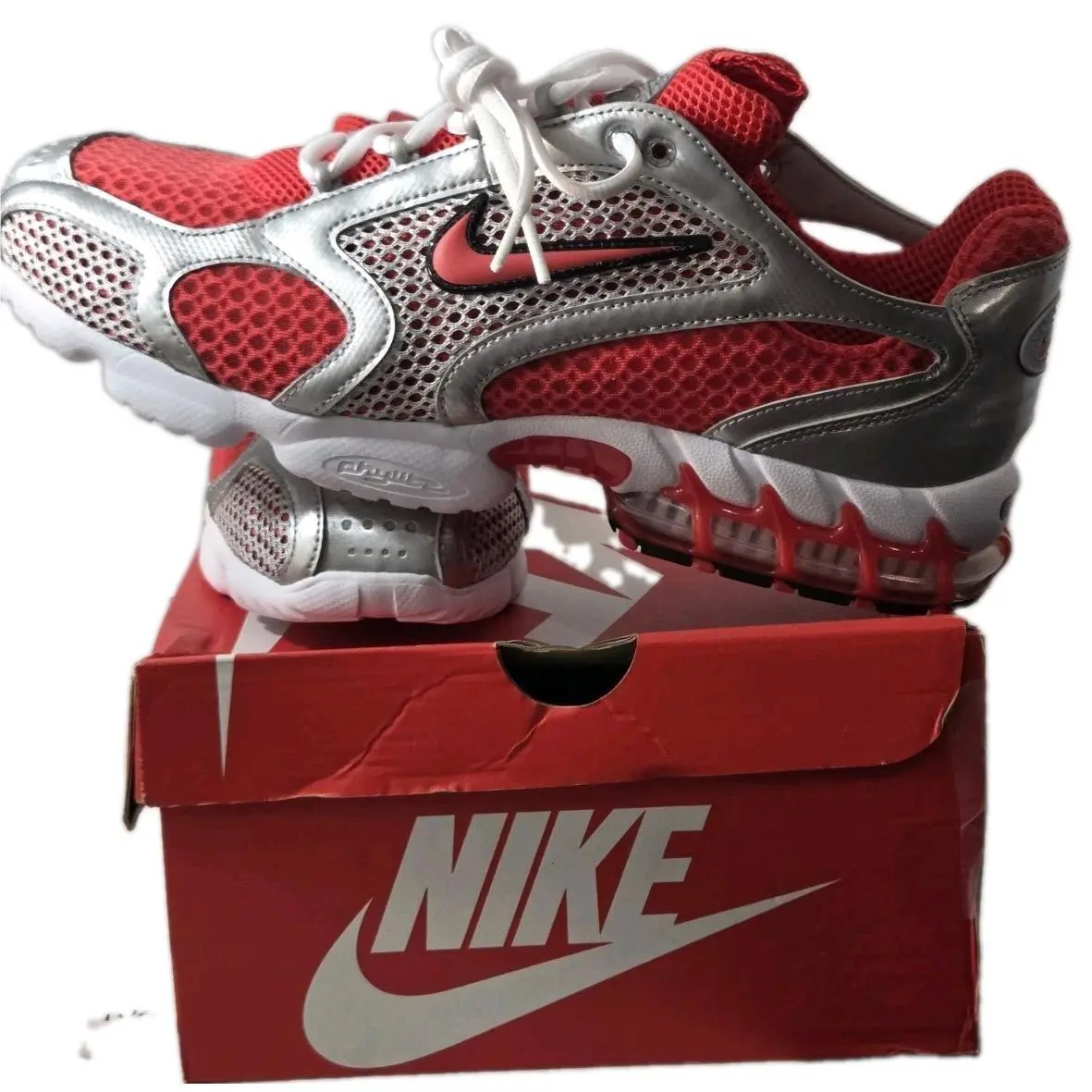 Nike shoes - Nike Air Zoom Spiridon - Air Zoom Spiridon - CJ1288-600 - Red/ Grey/White/Black 3