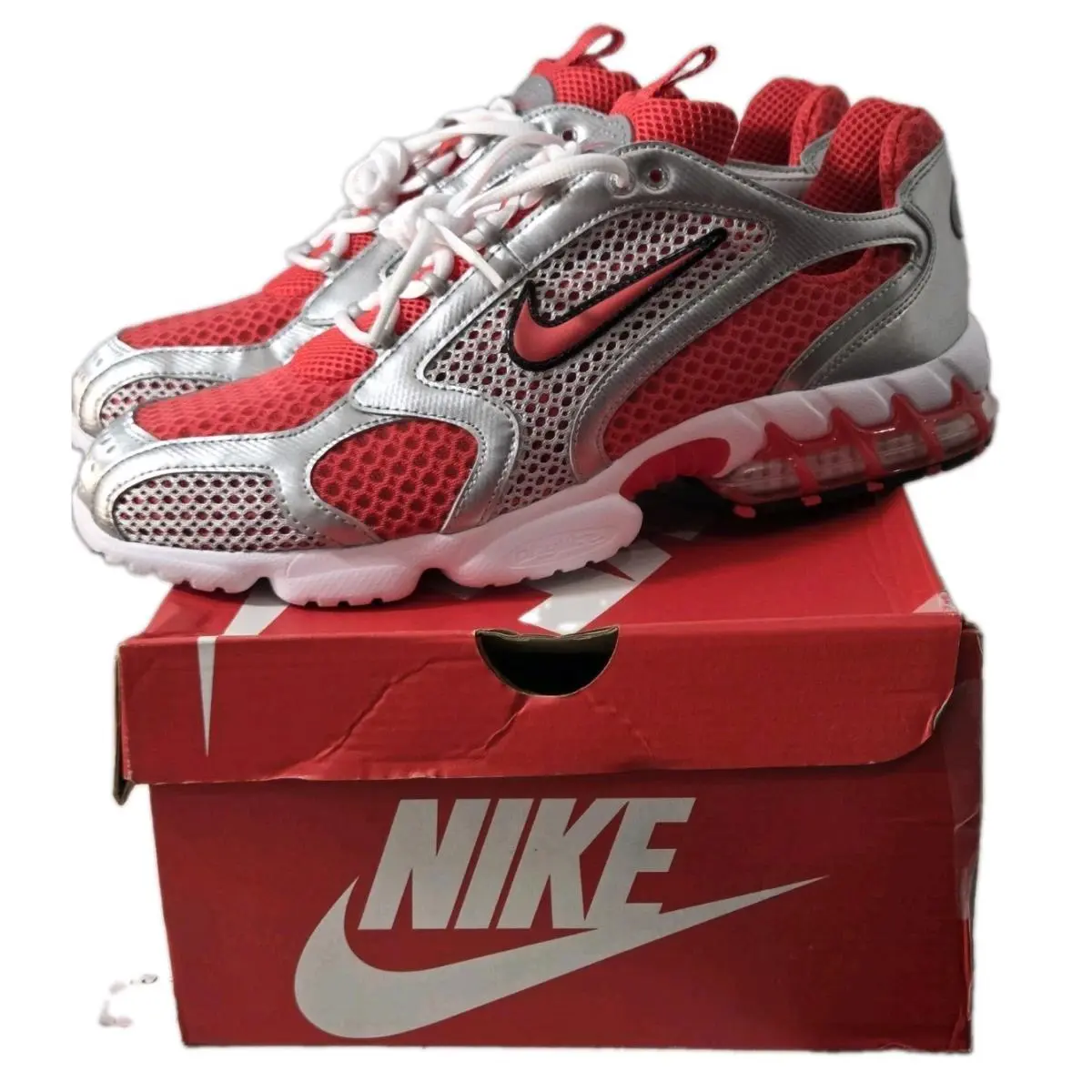 Nike shoes - Nike Air Zoom Spiridon - Air Zoom Spiridon - CJ1288-600 - Red/ Grey/White/Black 5